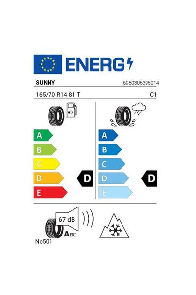 Sunny Anvelopa All Season 165/70 R14 Nc501 81 T