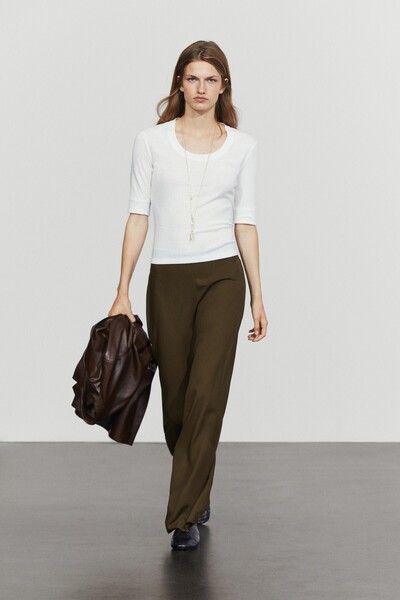 Massimo Dutti Dökümlü baggy pantolon