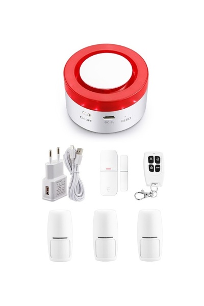 OnShop Sirena de interior wireless cu avertizare optica si sonora Wifi, Tuya ...