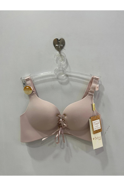 Belvü Women's Double Padded Lace-Up Front Laser Cut Bra -1151