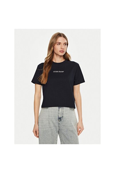 Guess Jeans Tricou de damă W5RI42K8HM0 Albastru