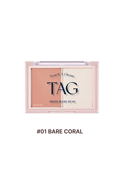TAG Cosmetics Mood Blush Beam - Doğal Işıltılı Allık ve Aydınlatıcı Paleti 9g