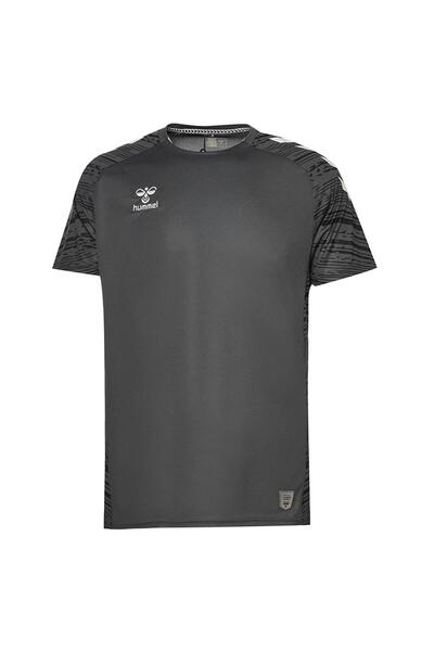 hummel تي شيرت التدريب على الخط أنثراسايت