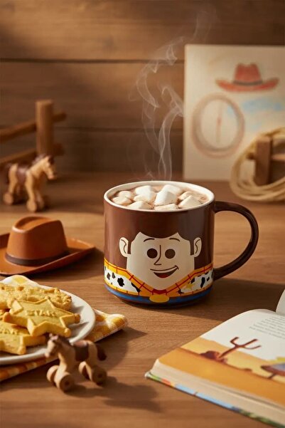 Miniso Disney Pixar Lisanslı Woody Seramik Kupa 410 mL – Eğlenceli Karakter T...