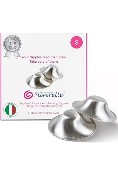 Silverette Nursing Cups, Regular, Silver