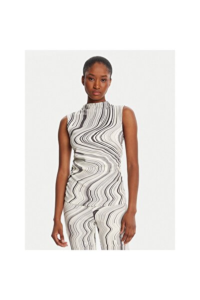 Desigual Bluză de damă 25WWTK55 Crem