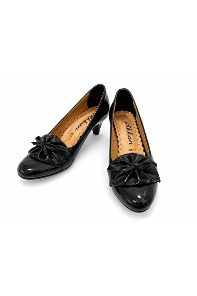 ARDENİM Floral Detailed Patent Leather Stylish Heeled Shoes (Choose 1 Size La...