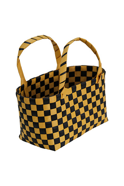 ARMES EV CONCEPT Handmade Knitted Basket Bag - Casual and Beach Bag - Small Size