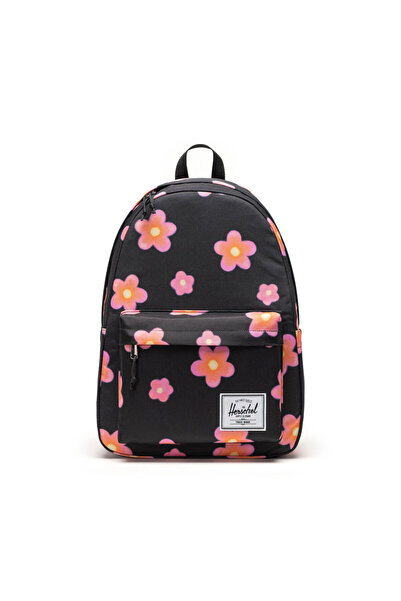 Herschel Supply Co. Classic XL Pink Flowers Unisex Siyah Sırt Çantası