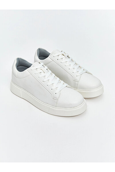 LC Waikiki Lcw Steps White Leather-Look Men's Sports Shoes