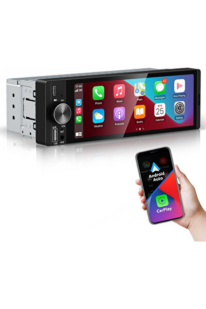 NavStore Navigație universală 1DIN de 6.86 inch cu CarPlay și Android Auto wi...