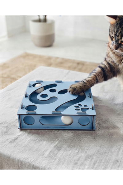 Atolye StandArt Ahşap ve Toplu Kedi Oyuncağı
