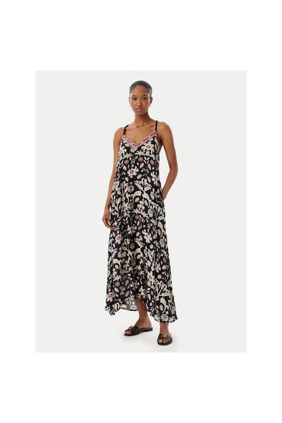 Lola Casademunt Γυναικείο Καλοκαιρινό Φόρεμα LS2616027 2N0 Μαύρο
