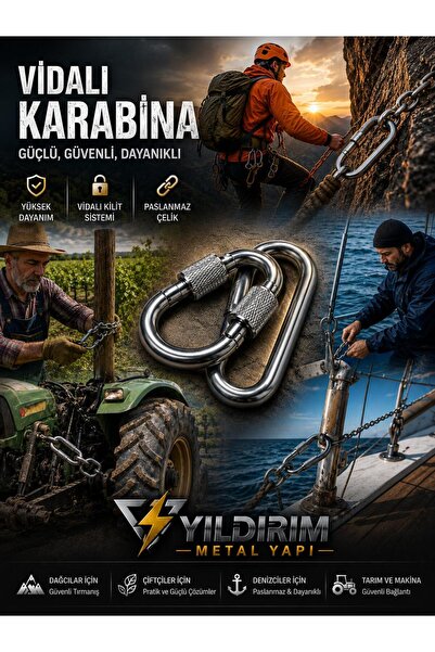 ATL PİYASA VİDALI KARABINA YAYLI 10 MM