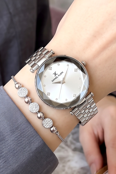 Daniel Klein Original Women's Watch Silver Color - Steel Strap - Japanese Mac...