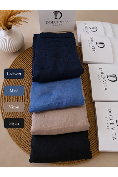 Altınoluk Tekstil Dolce Vita Orjinal Ütü Gerektirmeyen Bambu Kraş Şal 4'lü Paket