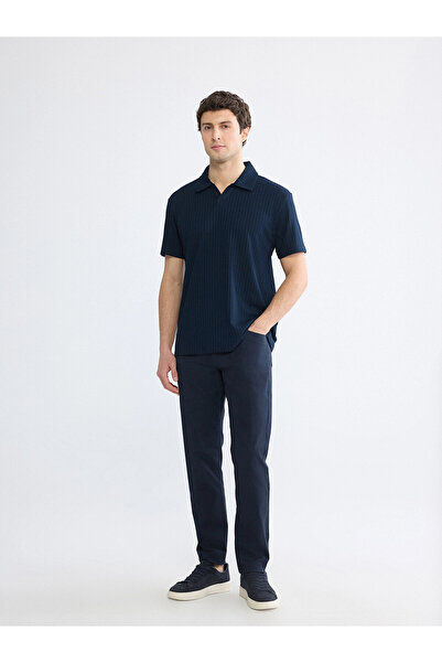 LC Waikiki Lcwaikiki Classic Navy Blue Slim Fit Gabardine Men's Chino Trousers