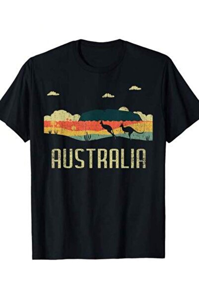 Astogria13 Kangaroo Jump Australia Day - هدية للرجال، تي شيرت بتصميم كلاسيكي ...