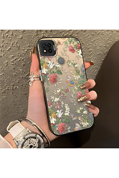 ARTISHELL Redmi 9C/10A Uyumlu Renkli Bahar Çiçek Deseni Darbeye Dayanıklı Tel...