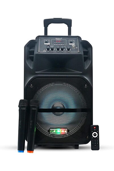 flexy مكبر صوت محمول ثنائي الاتجاه FQ77TR بقوة 20000 واط مع عجلات وراديو FM، ...