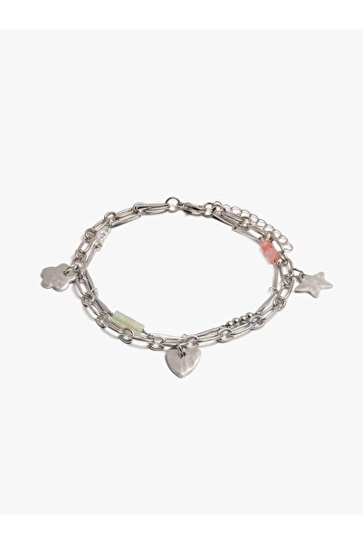 PARFOIS Charm'lar ve Taşlarla Süslenmiş Halhal