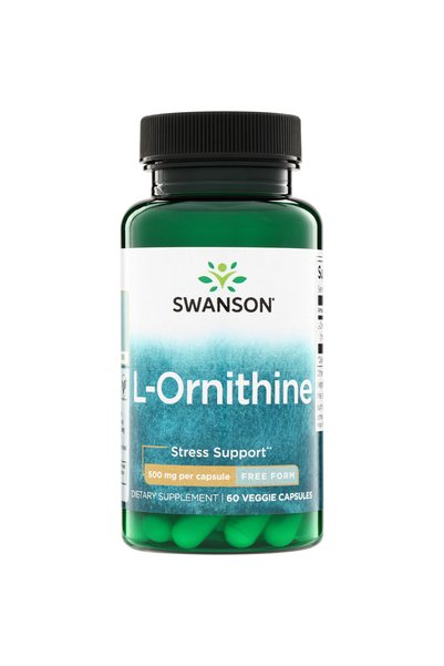 SWANSON L-Ornitină 500 mg 60 Veggie Capsule