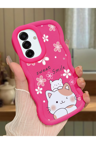Hontinga Samsung Galaxy A17 Compatible Case Camera Protector Red Silicone Cou...