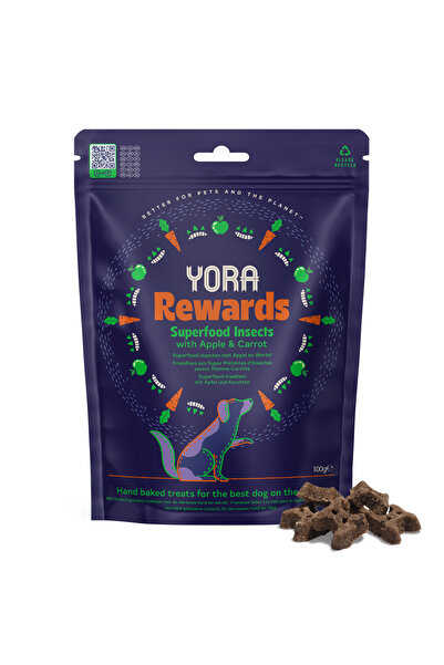 Yora Pet Foods Rewards Training Dog Treats With Apple & Carrot 100G