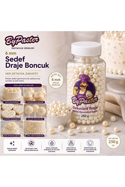By Paster 6 mm Draje Boncuk 250 g