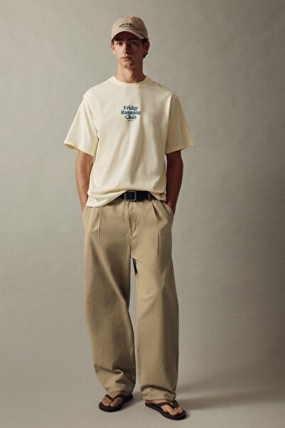 Pull & Bear Pilili baggy pantolon