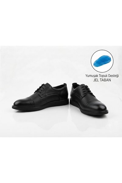 ERDOĞAN TULGAR Genuine Leather Thick Poly Gel Sole Casual Classic Men's Shoes Te0314