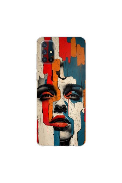 PPKin Samsung Galaxy M51 Compatible Table 7 Design Transparent Case