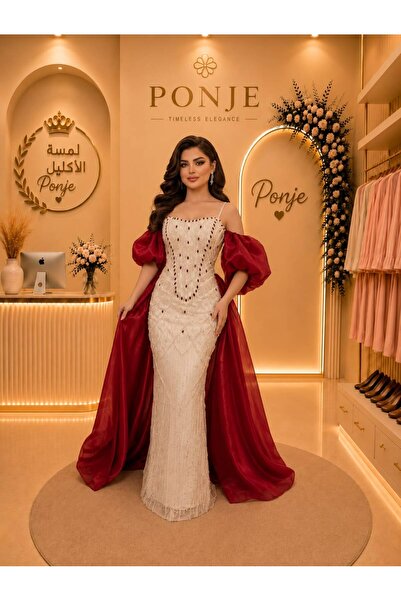 genric فستان سهرة استثنائي صُمم ليجسد الفخامة بكل تفاصيله
