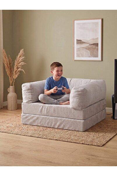 MeltemKids Katlanır Çocuk Koltuğu Açılır Çocuk Yatağı 100x200 cm Montessori Oyun Kanepesi Roll Pack