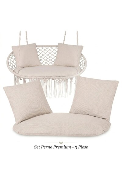 Gardlov Set 3 perne premium Gardlov, pentru leagan gradina tip cuib barza 2 p...
