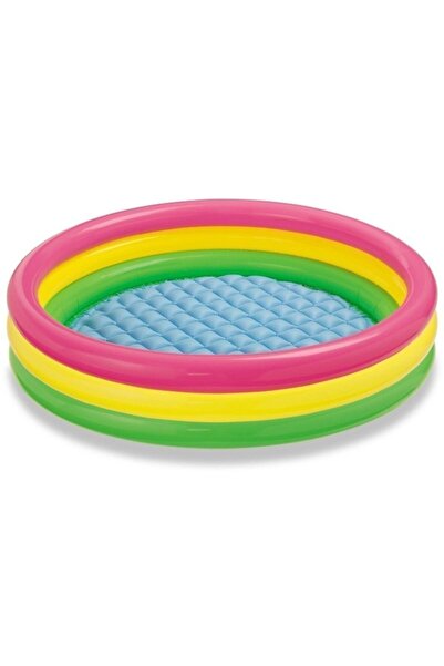 Byanes 3-Neck Sunset Pool with Inflatable Base 114x25 Cm