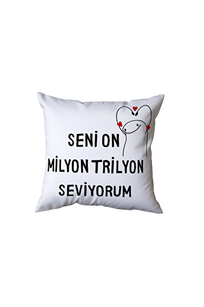 Beramussa I Love You Ten Billion Trillion Pillow, Gift for Lover