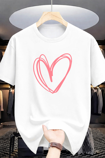Pink Sky Premium Oversize T-Shirt 100% Cotton Unisex Comfortable Fit Trending...