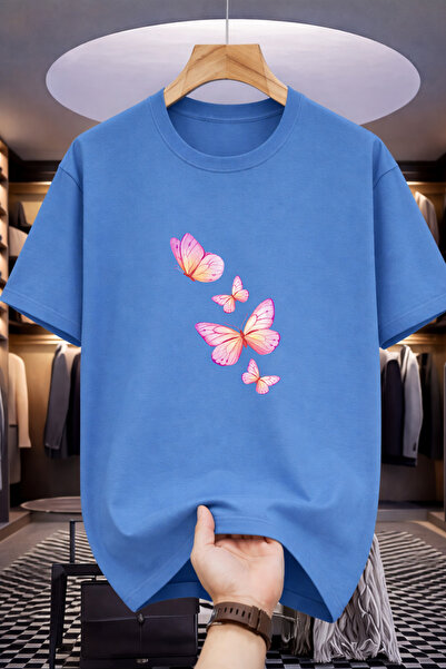 Pink Sky Premium Oversize T-Shirt 100% Cotton Unisex Comfortable Fit Trending...
