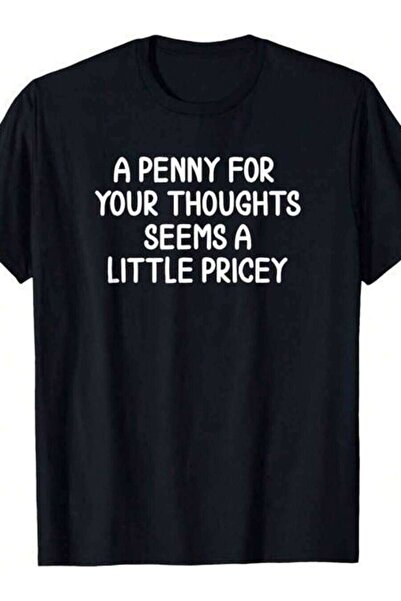9TAY Men's Plus Size Funny T-Shirt - "One Penny For Your Idea" Sarcastic Humo...
