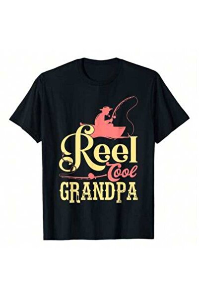 Astogria13 تي شيرت رجالي مضحك بطبعة Grandpa Fishing، 220 جرام من القطن الخالص...