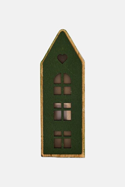 Muy Mucho Wooden LED House, Green