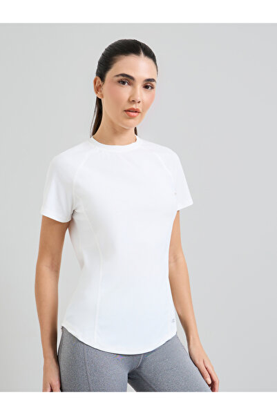 Styli White Back V Shape Mesh Insert And Reflective Stripe Top
