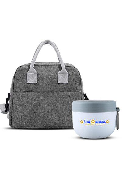 STAR BABiES Kids Thermal Food Jar & Insulated Lunch Bag Combo Set
