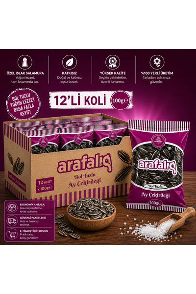 Bol Tuzlu Ay Çekirdeği 100 Gr /12 KOLİ
