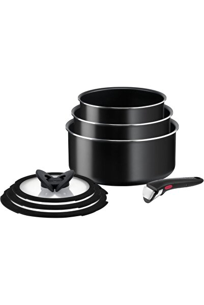 T-fal طقم طهي تيفال |   طقم أواني طهي قابلة للتكديس من إنجينيو إيزي أون مكون ...