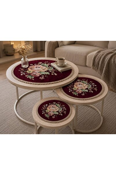 Yeshome Collection Vintage Bouquet Chenille 3 Piece Fiskos Coverlet 1X (50X R...