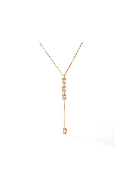 Belora Colier pandantiv cu zirconiu, design circular elegant