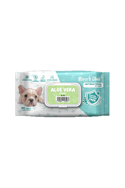 Absolute Pet Absorb Plus Absorb Plus AntiBacterial Pet Wipes Aloe Vera Scented