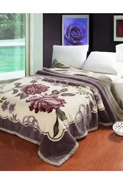 MILANO COLLECTION Pătură Cocolino Dubla Groasă 4 kg, Model Floral Trandafiri ...